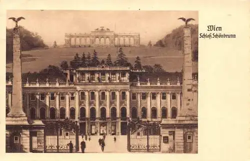 A808 Österreich 1938 Wien Wien Schloss Schönbrunn Vintage Postkarte