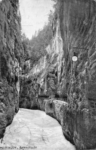A809 Schweiz 1909 Meiringen Aareschlucht Vintage Postkarte