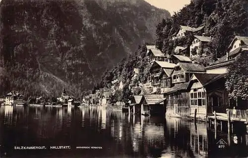 A808 Österreich Salzkammergut Hallstatt Vintage Postkarte