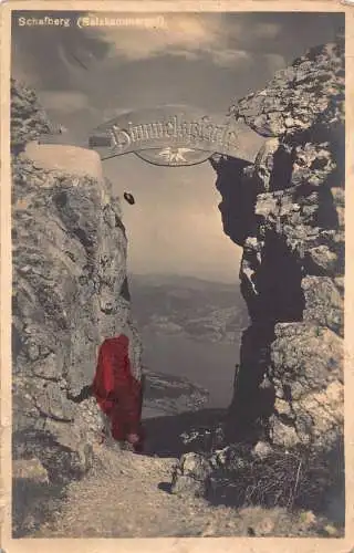 A808 Österreich Schafberg Salzkammergut RPPC Vintage Postkarte
