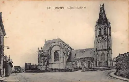A817 Frankreich Dieppe L'Eglise d'Arques Kirche Vintage Postkarte