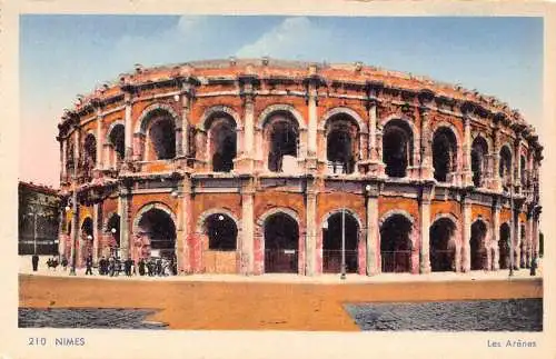 A817 Frankreich Nîmes Arenes Arena Vintage Postkarte