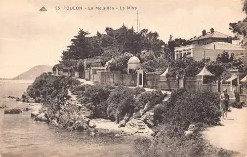 A817 Frankreich Toulon Le Mourillon Le Mitre Vintage Postkarte