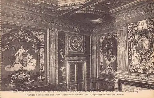A818 Frankreich Rennes Palais de Justice Chambre Premiere Palace Vintage Postkarte
