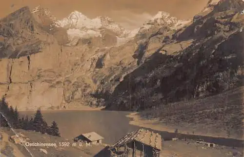 A810 Schweiz 1925 Oeschinensee RPPC Postkarte