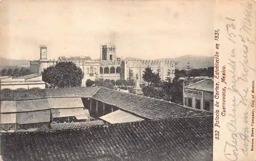 A814 Mexiko Palacio de Cortez Palace Cuernavaca Vintage Postkarte
