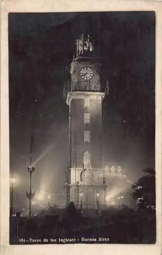 A814 Argentinien Buenos Aires Torre de Los Ingleses Turm Vintage Postkarte