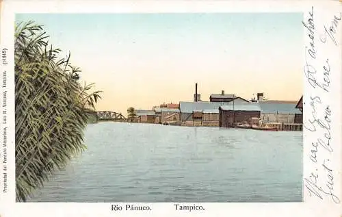 A814 Mexiko Rio Panuco Tampico Vintage Postkarte