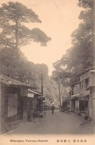 L266 Japan Nikenjaya Yumoto Hakone Vintage Postkarte