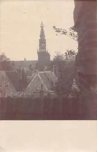 L246 England unbekannter Rathaus Turm Vintage Postkarte