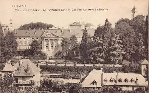 L095 Frankreich La Savoie Chambeny La Präfektur Palast Vintage Postkarte