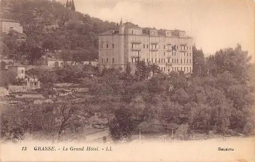 L095 Frankreich Grasse Le Grand Hotel Vintage Postkarte
