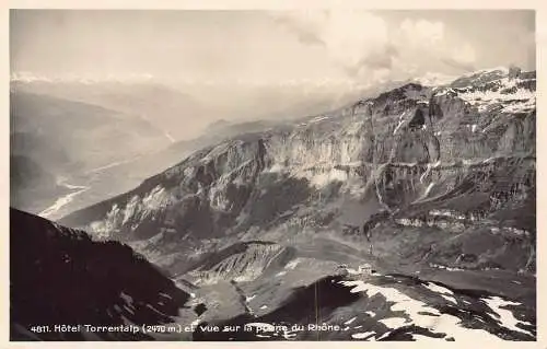 A187 Schweiz Hotel Torrentalp 2470m Rhone Berg Vintage Postkarte