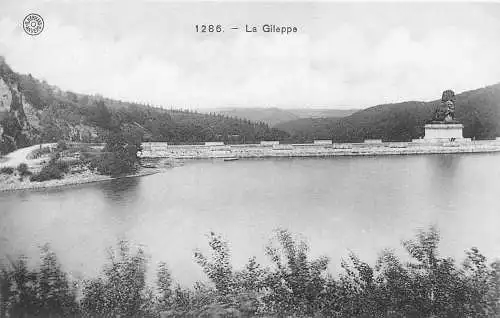 A189 Belgien La Gileppe River Vintage Postkarte