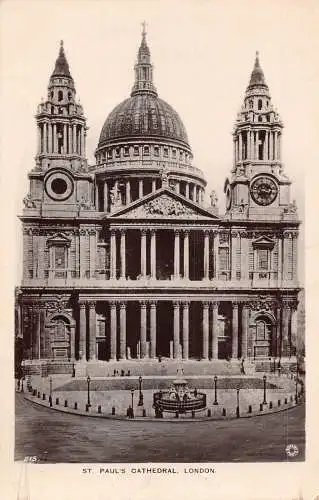 A190 England 1929 St Paul's Cathedral London Vintage Postkarte