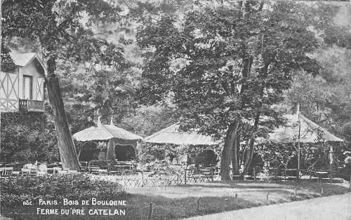 A827 Frankreich Paris Bois de Boulogne Ferme du Pre Catelan Bauernhof Vintage Postkarte