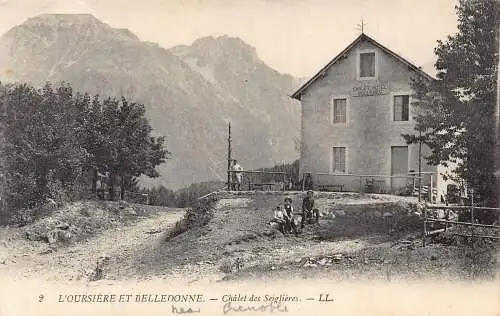 A823 Frankreich L'Oursiere et Belledonne Chalet des Seiglieres Hotel Postkarte