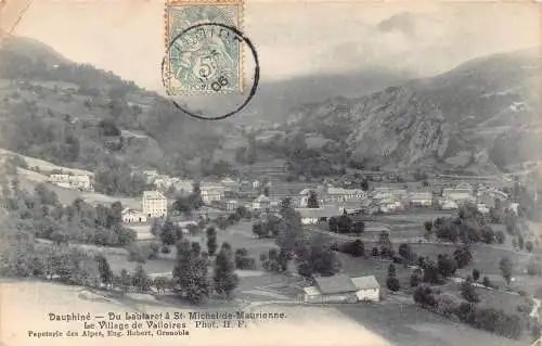 A822 Frankreich 1906 Dauphine Lautaret St Michel de Maurienne Dorf Postkarte