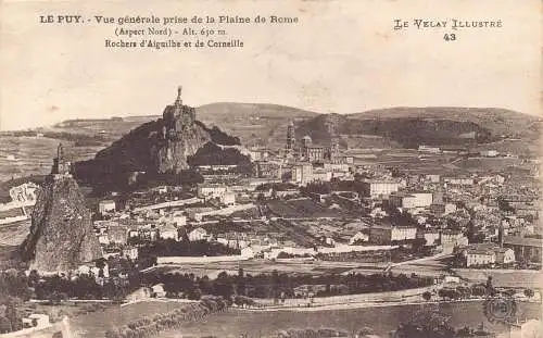 A821 Frankreich 1911 Le Puy Gesamtansicht Plaine de Rome Postkarte