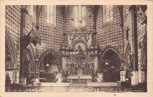 A822 Frankreich ND de Cahuzac Gimont Interieur de Sanctuaire Vintage Postkarte