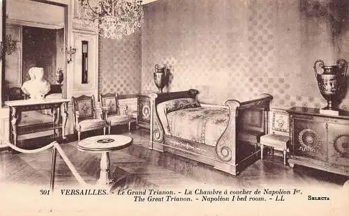 A824 Frankreich Versailles Großes Trianon Napoleon I Schlafzimmer Postkarte