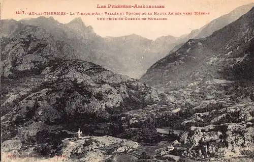 A820 Frankreich Ax-les-Thermes Viergtalschlucht Chemin de Monascre Postkarte