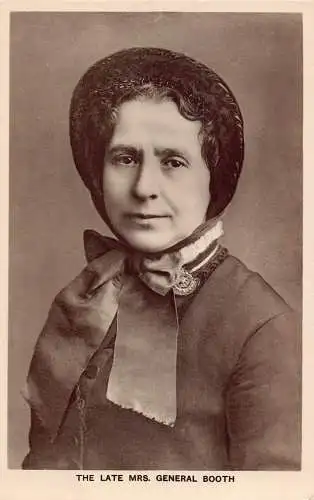 A830 Heilsarmee verstorbene Frau General Booth Portrait Vintage Postkarte