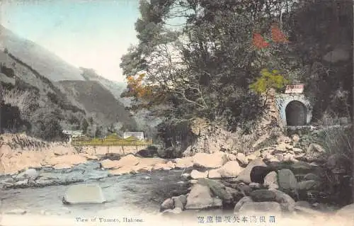 L275 Japan Ansicht von Yumoto Hakone Vintage Postkarte