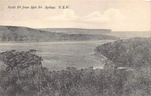 A025 Australien Nord HD von Spit Road Sydney NSW Vintage Postkarte