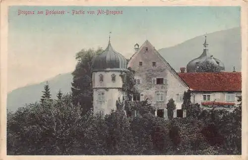 A025 Österreich Bregenz am Bodensee Partie von Alt Bregenz Vintage Postkarte