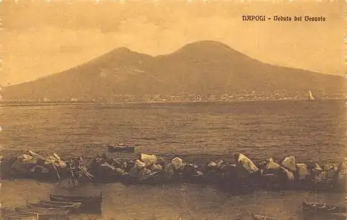 A015 Italien Napoli Neapel Berg Vesuv Vesuv Vulkan Postkarte