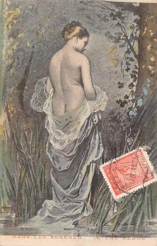 L284 Griechenland 1923 Salonische Kunst Akt Vintage Postkarte