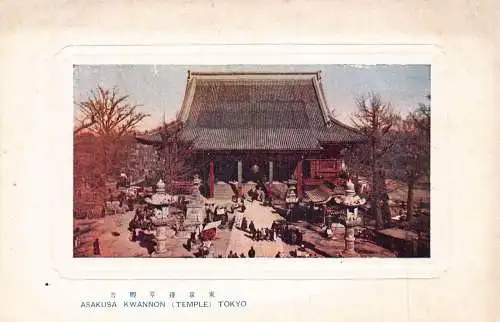 L273 Japan Asakusa Kwannon Tempel Tokio Vintage Postkarte