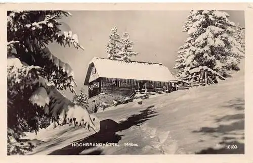 L098 Österreich 1937 Hochbrandhütte Ringkogel Apls Berge Vintage Postkarte
