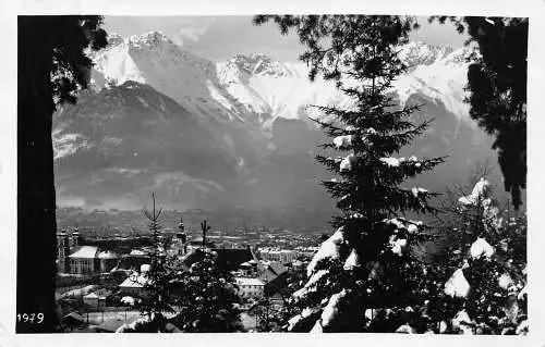 L098 Österreich 1941 Innsbruck Nordansicht RPPC Vintage Postkarte