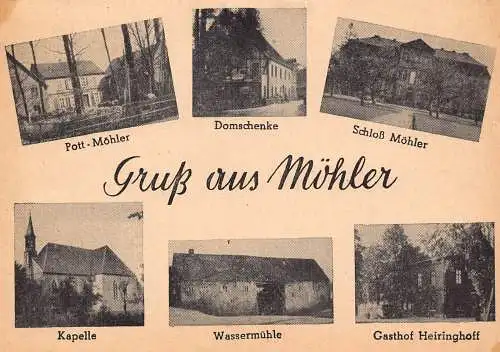 L115 Deutschland Gruss aus Moehler Wassermühle Gasthof Heiringhoff Postkarte