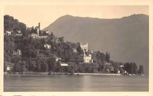 L099 Schweiz Castagnola Lugano Schloss See Vintage Postkarte