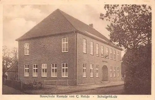 L115 Deutschland Bauschule Rastede von C Rohde i Oldenburg Schule Postkarte