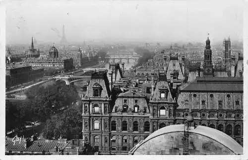 L047 Frankreich 1940 Paris Panorama Brücken Feldpost WWII Vintage Postkarte