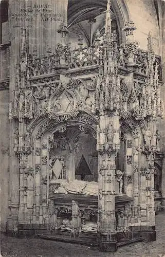 A192 Frankreich Bourg Eglise de Brou Mausoleum Marguerite d'Autriche Postkarte