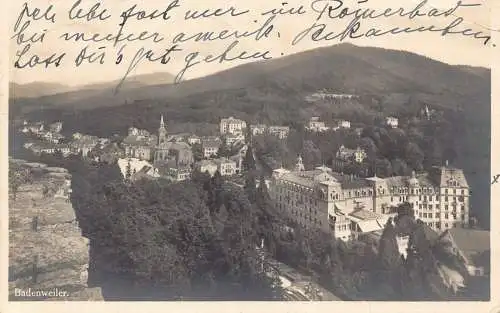 L120 Deutschland 1926 Badenweiler Panoramablick Vintage Postkarte