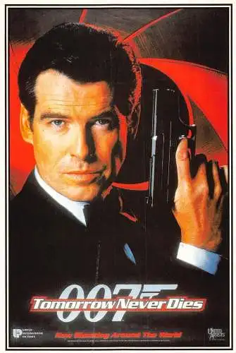 L287 Filmplakat 007 Morgen stirbt nie Pierce Brosnan James Bond, Postkarte