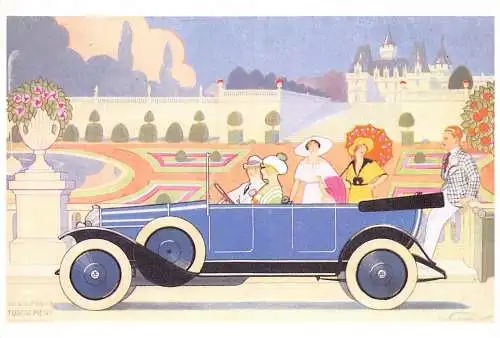 L286 Automobile 1994 Werbung für Turcat Mery 20er Jahre Reproduktion Postkarte