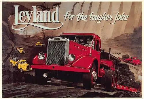 L286 Automobile Werbung Leyland Trucks Super Hippo Reproduktion Postkarte