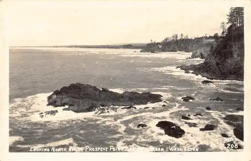 A193 USA Blick nach Norden vom Prospect Point Pazifischer Ozean Washington Postkarte