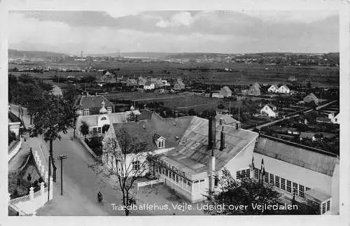 L416 Dänemark Traedballehus Vejle Vintage Postkarte