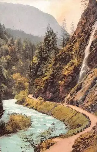 A197 Schweiz Ragaz Tamina Fluss Tal Bergstraße Vintage Postkarte