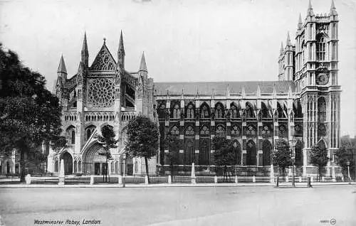 A204 England 1910 Westminster Abbey London Vintage Postkarte