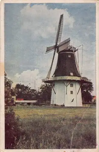 A206 Niederlande 1945 Niederländische Windmühle Vintage Postkarte