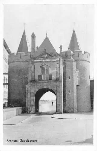 A206 Niederlande Arnheim Sabelsprt Tor Vintage Postkarte